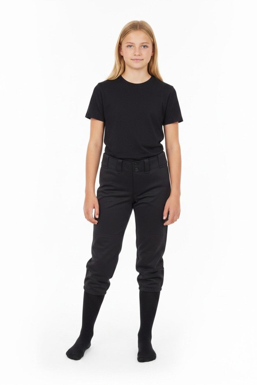 Mizuno Youth Large Black Performance Padded Baseball Softball Pants YL